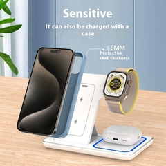 3 In 1 LED Fast Wireless Foldable Charging Station