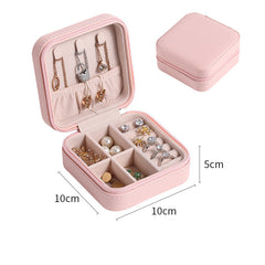 Portable  PU Leather Jewelry Storage Box