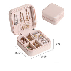 Portable  PU Leather Jewelry Storage Box