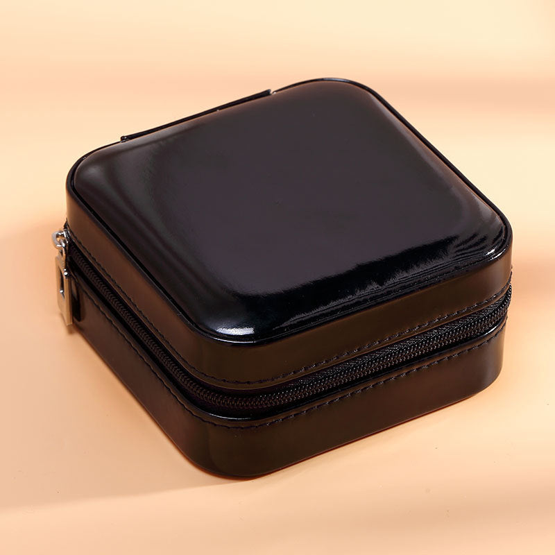 Portable  PU Leather Jewelry Storage Box
